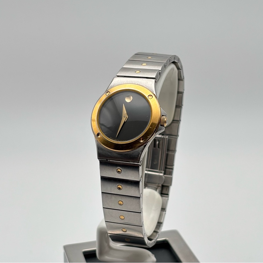Vintage Movado Museum Two-Tone Quartz Watch | Swiss Made | 1980s - Picture 2 of 11